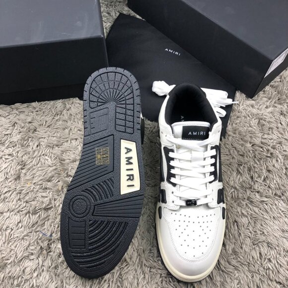 Amiri Men's Black And White Outdoor Skel-Top Low Shoes - Picture 5 of 9